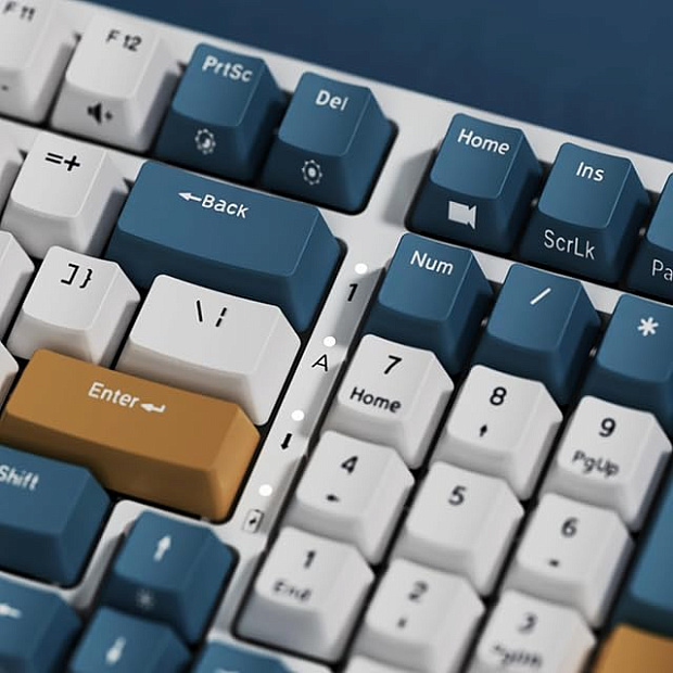 Клавиатура Royal Kludge RK98 Klein blue (USB/2.4 GHz/Bluetoth, RGB, Hot Swap, Brown switch) Китай