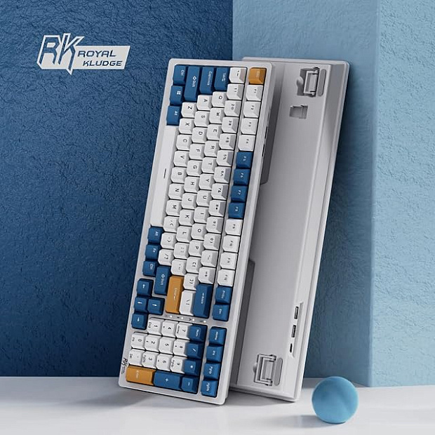 Клавиатура Royal Kludge RK98 Klein blue (USB/2.4 GHz/Bluetoth, RGB, Hot Swap, Brown switch) Китай
