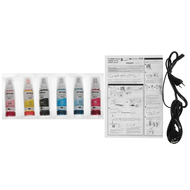 Фотопринтер Epson EcoTank L8050 цветной струйный с СНПЧ, печать на CD/DVD и пластиковых ID-картах