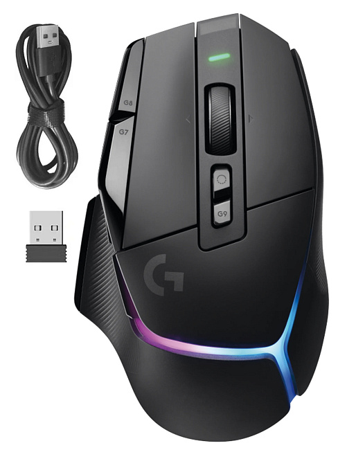 Мышь беспроводная/проводная Logitech G502 X Plus (черная) 910-006167