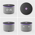Умная колонка Яндекс Станция Мини 3 Про с часами, Алисой, YaGPT, Zigbee и Matter, YNDX-00059GRY, сер