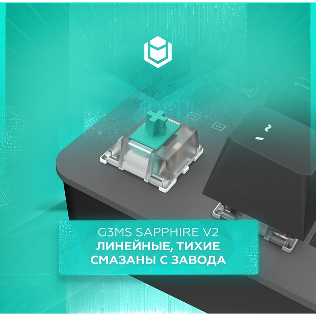 Клавиатура проводная IO by Red Square Typex V2 g3ms Sapphire io212 (черная)