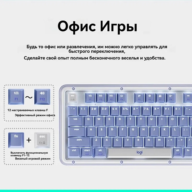 Клавиатура беспроводная Logitech Alto Keys K75M 920-013300 (белая)