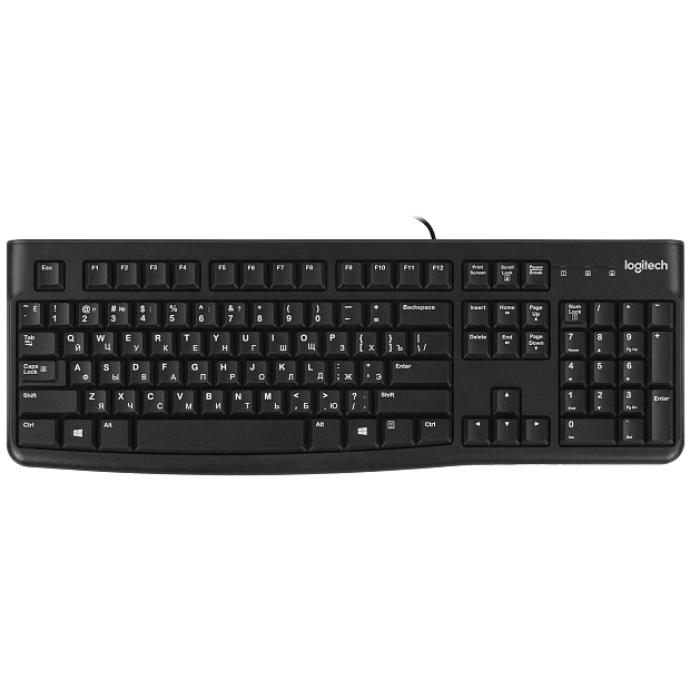 Клавиатура проводная Logitech K120 920-002522 (черная)
