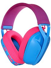 Наушники игровые беспроводные Logitech G435 Lightspeed (голубые, розовые) 981-001065