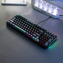 Клавиатура игровая JEGG ZA99 Black Grey GreenTNT Yellow (серая/зеленая)