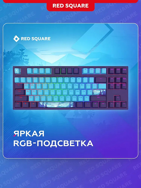 Клавиатура проводная Red Square Keyrox TKL Classic Everfrost g3ms Amber RSQ-20041 (фиолетовая)