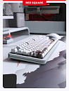 Клавиатура беспроводная Red Square Alumix TKL Satori g3ms Jade RSQ-20055 (белая)