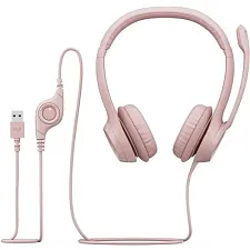 Наушники проводные Logitech H390 (981-001283), розовый