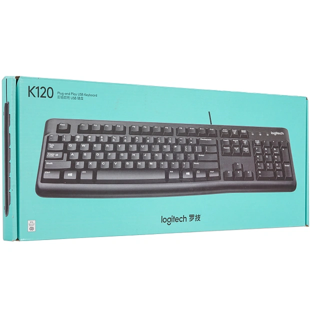 Клавиатура проводная Logitech K120 920-002522 (черная)