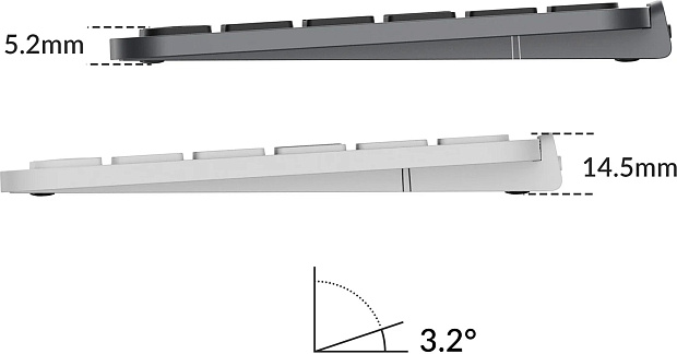 Клавиатура беспроводная ультратонкая Keychron В1 Pro B1P-K1-RU (серый космос)