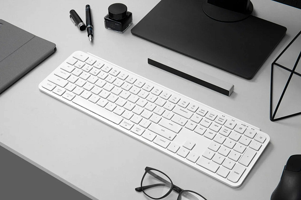 Клавиатура беспроводная ультратонкая Keychron В6 Pro B6P-K8-RU Ivory White (белая)
