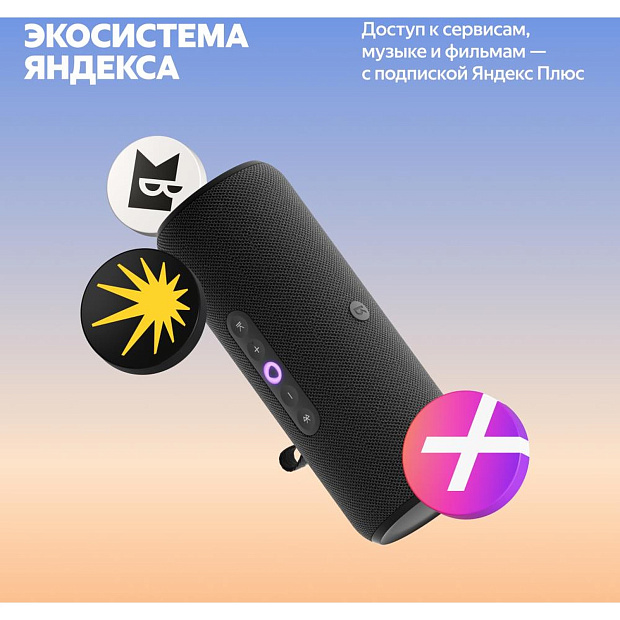 Умная портативная колонка Яндекс Станция Стрит YNDX-00030BLK, черный