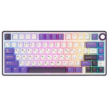 Клавиатура Royal Kludge R75 Blackberry K silver switch (фиолетовая + K silver  свитч) 
