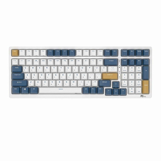 Клавиатура Royal Kludge RK98 Klein blue (USB/2.4 GHz/Bluetoth, RGB, Hot Swap, Brown switch) Китай
