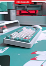 Клавиатура проводная Red Square Alumix TKL Classic Kitsune g3ms Aquamarine RSQ-20052 (белая)