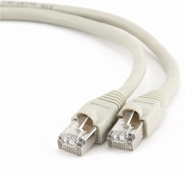 Интернет кабель (патч-корд) FTP Cablexpert PP6-5M, кат.6, 5м, литой, многожильный, серый