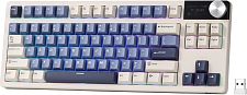 Клавиатура Royal Kludge RK S85 Horizon Blue Beige switch (голубая)