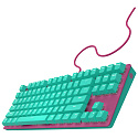 Клавиатура проводная IO by Red Square Typex v2 g3ms Sapphire io211 (бирюзовая/розовая)