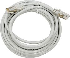Интернет кабель (патч-корд) FTP Cablexpert PP6-5M, кат.6, 5м, литой, многожильный, серый