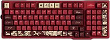 Клавиатура беспроводная механическая Lunacy Longwei LISWK03 + коврик для мыши g3ms (красная)