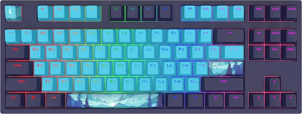 Клавиатура проводная Red Square Keyrox TKL Classic Everfrost g3ms Amber RSQ-20041 (фиолетовая)