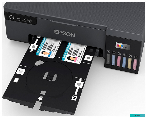 Фотопринтер Epson EcoTank L8050 цветной струйный с СНПЧ, печать на CD/DVD и пластиковых ID-картах