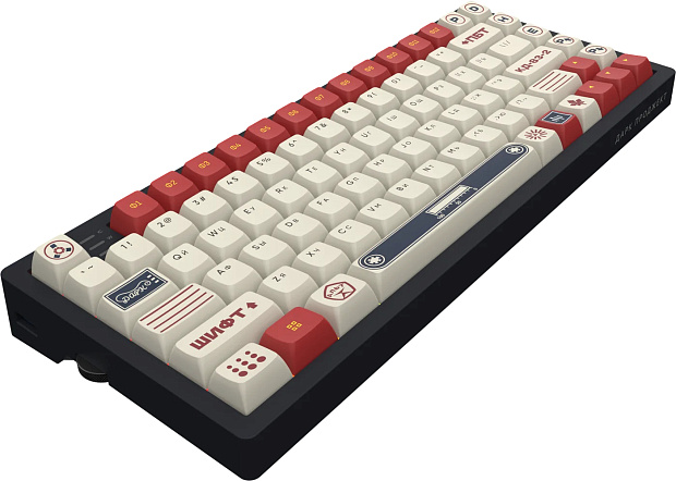 Клавиатура беспроводная Дарк Проджект KD83A g3ms Onyx v2 DP-KD-83A-110100-GOX СССР (красная/белая)