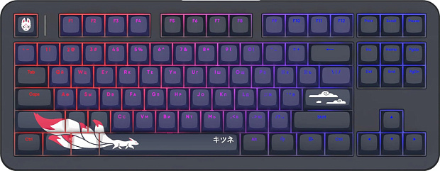 Клавиатура проводная Red Square Alumix TKL Classic Kitsune g3ms Aquamarine RSQ-20051 (черная)