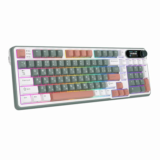 Клавиатура Royal Kludge RK-S98 Camping Chartreuse switch (зеленая + Шартрез свитч) 