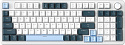 Клавиатура игровая JEGG ZA98 White Navy Blue TNT Red (синяя)