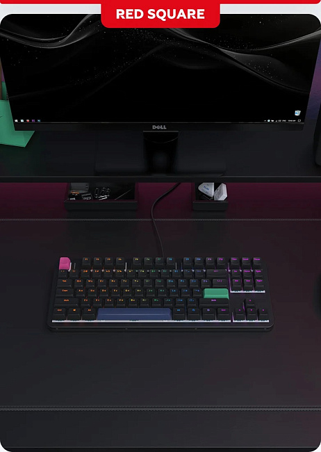Клавиатура проводная Red Square Alumix TKL Simple g3ms Amber RSQ-20049 (черная)