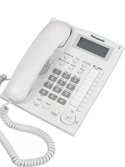 Проводной телефон Panasonic KX-TS2388UAW, белый