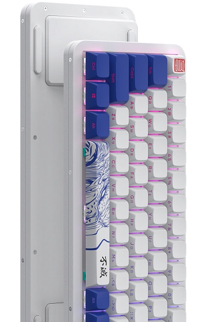 Клавиатура игровая проводная Red Square Alumix 68 Arita + коврик g3ms Sapphire RSQ-20059 (белая)