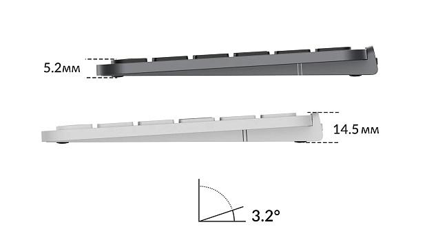 Клавиатура беспроводная ультратонкая Keychron В6 Pro B6P-K8-RU Ivory White (белая)