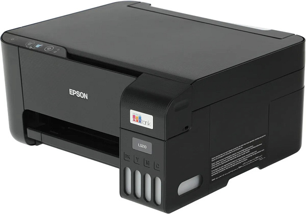 МФУ струйный цветной Epson EcoTank L3210 с СНПЧ, "3в1" принтер, сканер, копир, А4